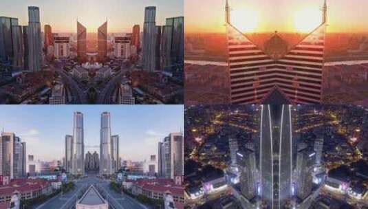 天津城市镜像02高清在线视频素材下载