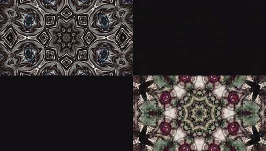 A0152 4K时尚唯美绸子拼接万花筒背景高清在线视频素材下载