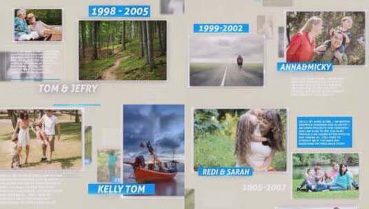 家庭相册写真回忆展示温馨纪念AE模板高清AE视频素材下载