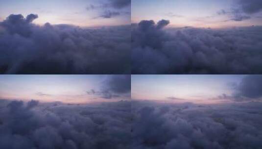 云层之上/壮美云海风景高清在线视频素材下载