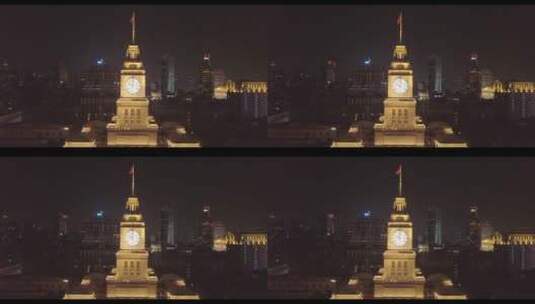 夜上海外滩 城市建筑 国庆节高清在线视频素材下载