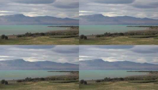 阿根廷巴塔哥尼亚湖景观高清在线视频素材下载