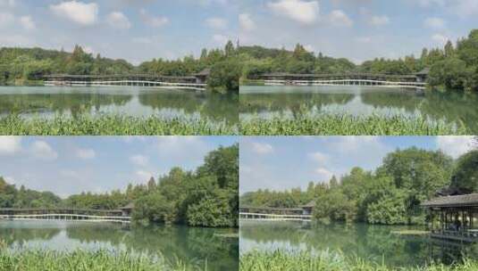 4k 杭州西湖山水园林景观高清在线视频素材下载