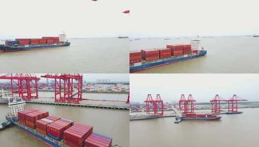 6259 船舶靠岸 大船 港口高清在线视频素材下载