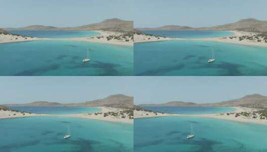 希腊埃拉福尼索斯沙滩高清在线视频素材下载
