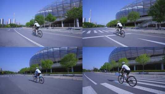 骑自行车 骑车 运动高清在线视频素材下载