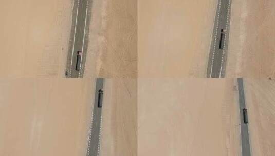 沙漠公路行车高清在线视频素材下载