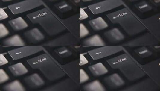 键盘中的回车键高清在线视频素材下载