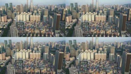 【精品】深圳城市高楼摩天大楼建筑航拍高清在线视频素材下载