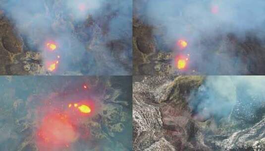 火山熔浆高清在线视频素材下载