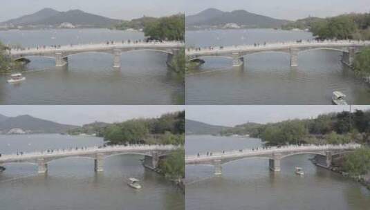 南京玄武湖桥高清在线视频素材下载