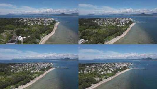 西岛渔村全貌高清在线视频素材下载
