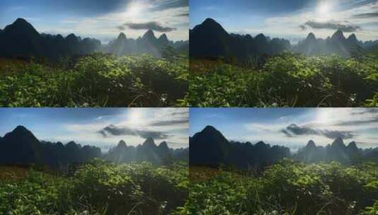 桂林山水日出风光延时拍摄高清在线视频素材下载