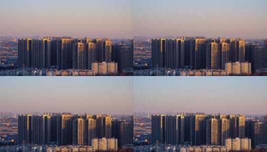 8k城市大楼光影变化延时摄影高清在线视频素材下载