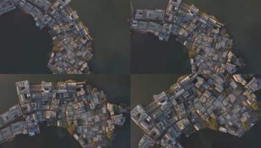 洱海 双廊古镇 玉几岛 4K航拍高清在线视频素材下载