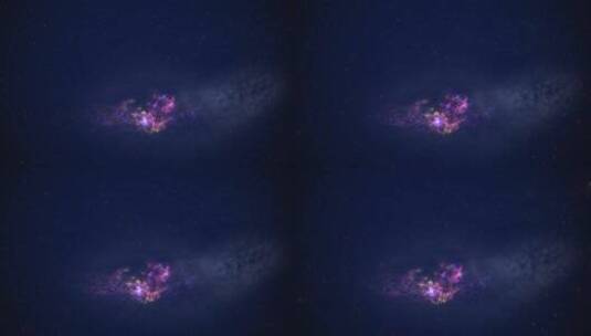 唯美浪漫的紫色银河系高清在线视频素材下载