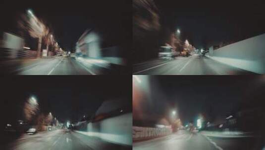 汽车在户外高速行驶的特写镜头高清在线视频素材下载