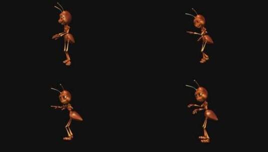 漫画蚂蚁跳舞高清在线视频素材下载