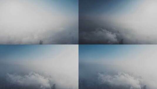 静安区平流雾高清在线视频素材下载