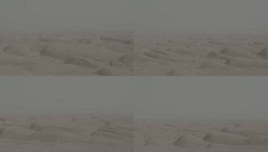 航拍沙尘天气下的雅尔丹地貌高清在线视频素材下载