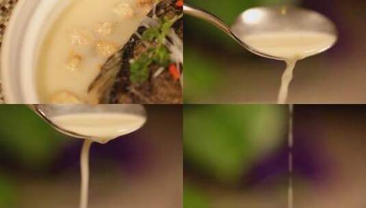 【镜头合集】一勺奶白鱼汤高汤高清在线视频素材下载