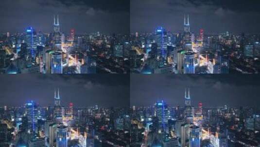 上海现代都市夜景高清在线视频素材下载