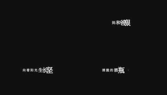 李宇春-西门少年歌词视频高清在线视频素材下载