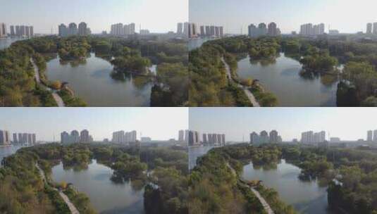 汉沽记实 滨海新区 汉沽 河西公园高清在线视频素材下载