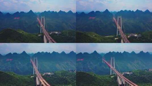 4k航拍贵州桥梁坝陵河大桥 3高清在线视频素材下载