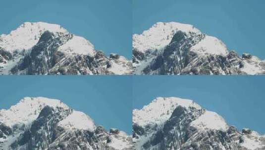 高原蓝天雪山高清在线视频素材下载