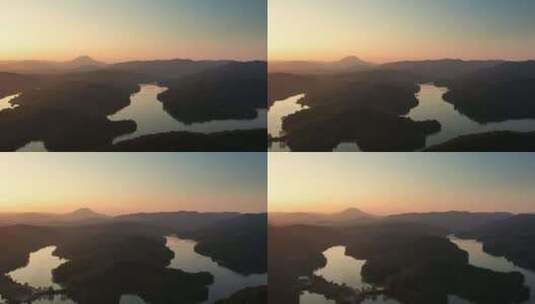 山水风景自然航拍山川湖泊河流视频素材高清在线视频素材下载