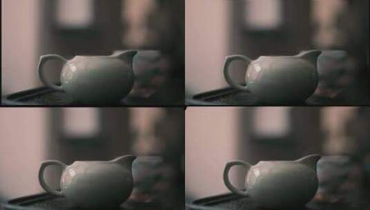 喝茶茶具高清在线视频素材下载