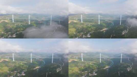 贵州黔南平塘特大桥高清在线视频素材下载