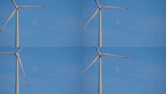 风力发电风车高清在线视频素材下载