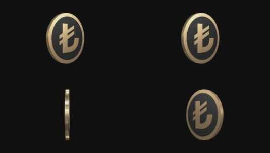 土耳其里拉金币Alpha Loop高清在线视频素材下载