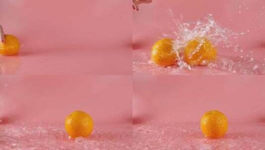 升格慢动作橙子特效高清在线视频素材下载