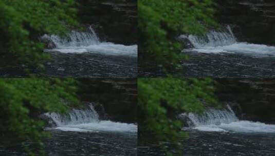 春天 雨天 溪水 升 格空镜高清在线视频素材下载