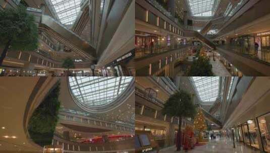 沈阳K11商场空镜高端购物中心商场逛街高清在线视频素材下载