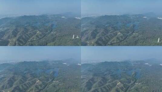 森林山水湖泊航拍青山绿水山川河流山峰风景高清在线视频素材下载