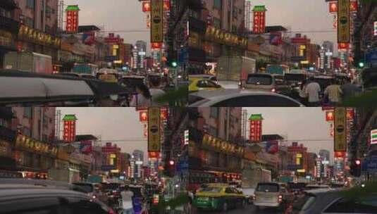 曼谷唐人街高清在线视频素材下载