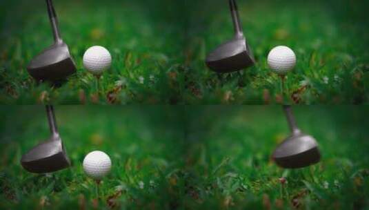 打高尔夫球高清在线视频素材下载