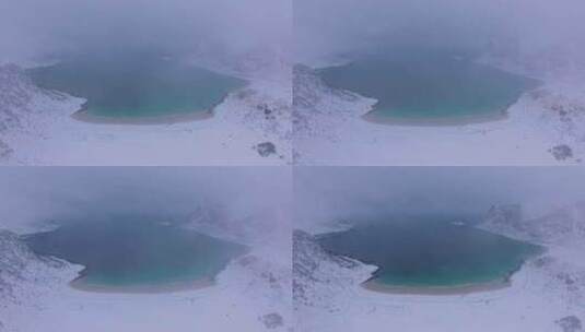 航拍冬季罗佛敦群岛高清在线视频素材下载