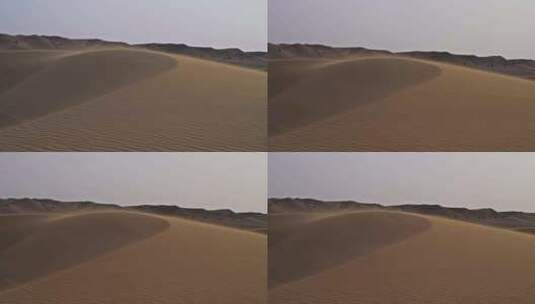 荒漠里的沙丘风吹沙动高清在线视频素材下载