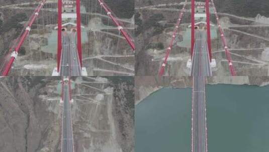 中国桥中国路垮江河大山四川贵州高清在线视频素材下载