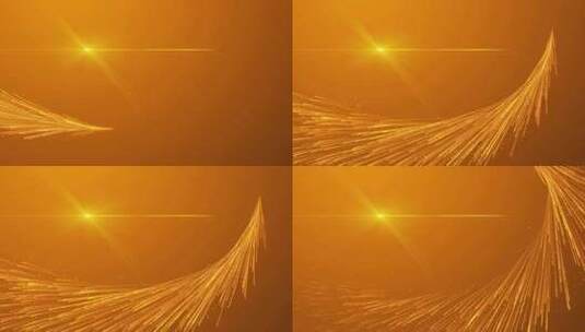 金色粒子背景 金色生长粒子 光线背景高清在线视频素材下载