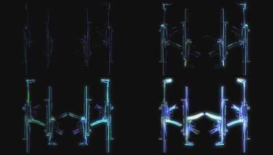赛博朋克Skyfi HUD数字武器高清在线视频素材下载