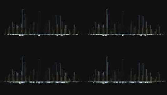 音频频谱循环Alpha高清在线视频素材下载