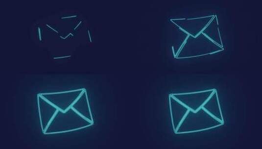 收到用于商业广告的电子邮件高清在线视频素材下载