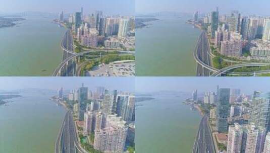 【原创4K】厦门演武大桥世茂海峡高清在线视频素材下载