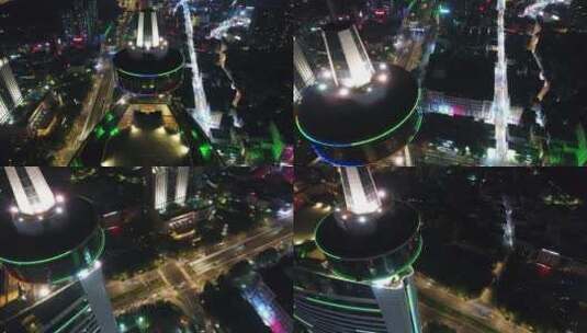 东莞厚街国际大酒店夜景 （3）高清在线视频素材下载